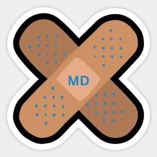 Medical Doctor T-Shirt and Merchandise/MD Accessories/Medical Doctor Recognition/Medical Doctor Apparel/Medical Doctor Professional Sticker